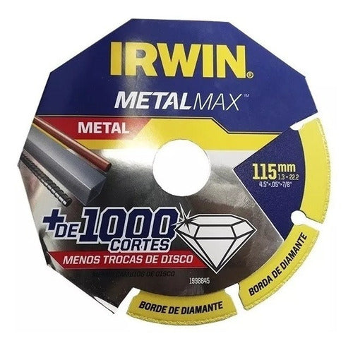 Disco De Corte Diamantado 115 Mm Metalmax - Irwin