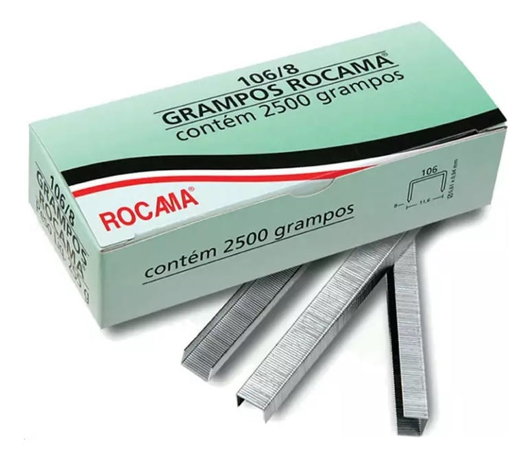 Grampo 8 Mm 106-8 Rocama 2500 Grampos