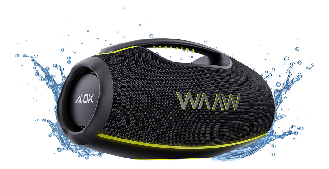 Caixa de Som Alto Falante Bluetooth Waaw by Alok Hyperboom 1000 Cor Preto