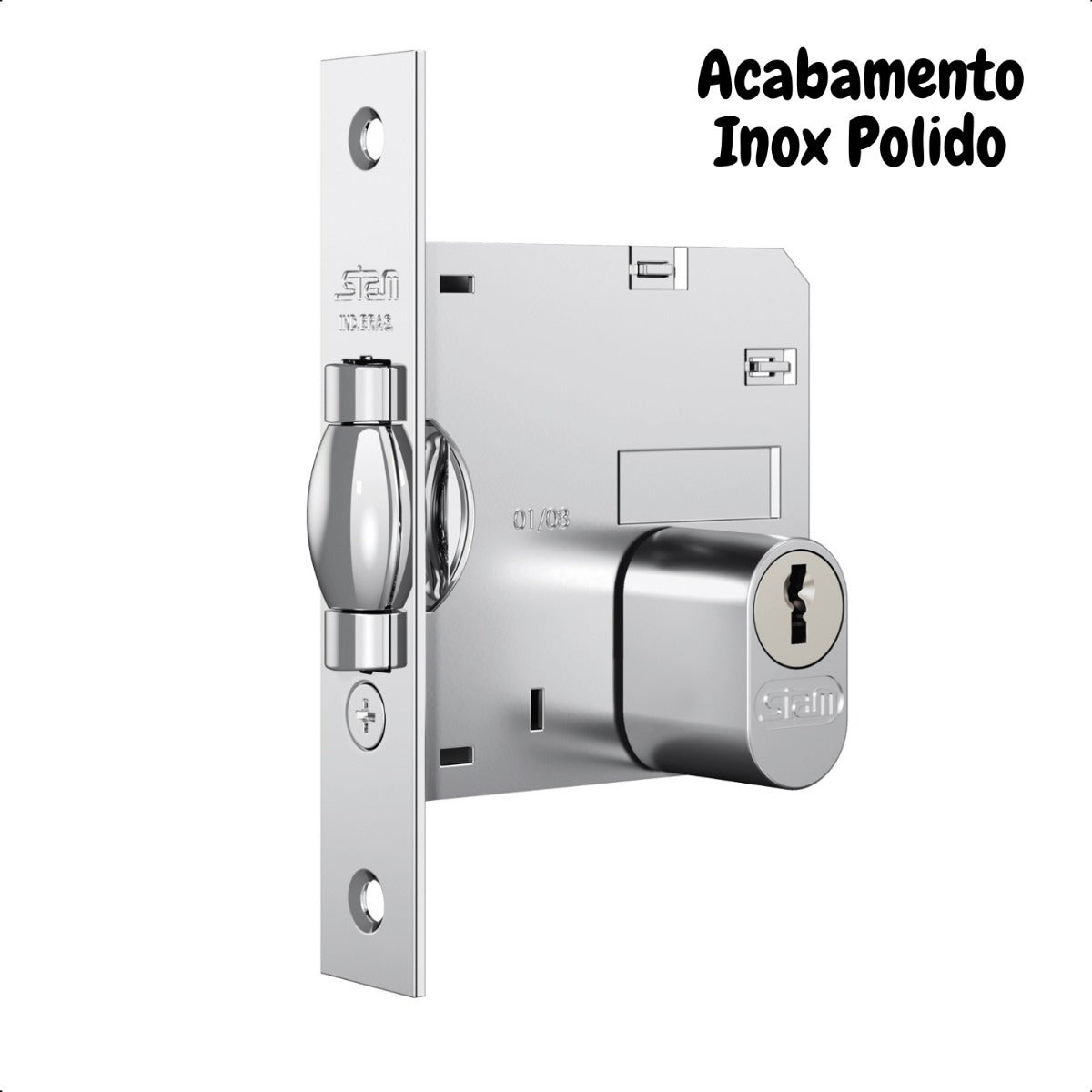 Trava Porta Pivotante Rolete Roseta Redonda 1005 Stam