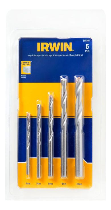 Kit De Brocas De Videa Concreto 5pcs 4-10mm Irwin Iw5305