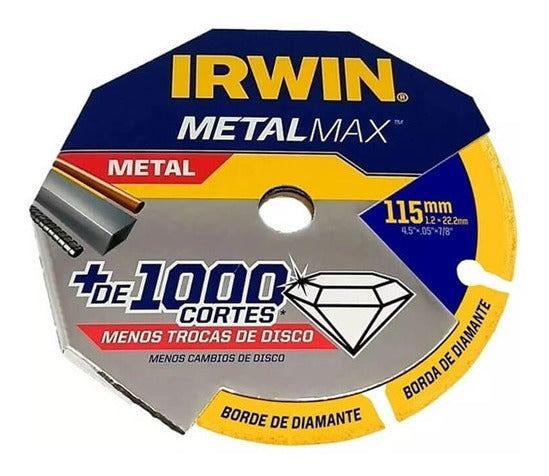 Disco De Corte Diamantado 115 Mm Metalmax - Irwin