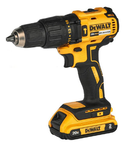 DeWalt Furadeira e Parafusadeira de Impacto Modelo DCD7781D1 13mm Com 1 Bateria 2 Ah Carregador Bivolt e Maleta de Ferramentas