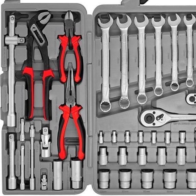 Jogo De Ferramentas Kit 110 Peças Compacta Maleta Crv