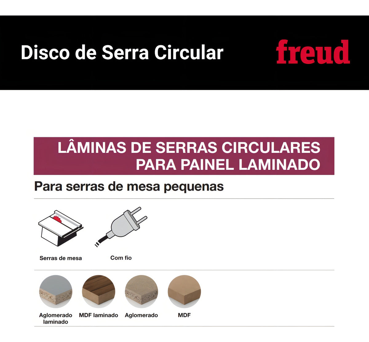 Disco De Serra Circular 250x2,8x80 F30 Freud Cor Vermelho