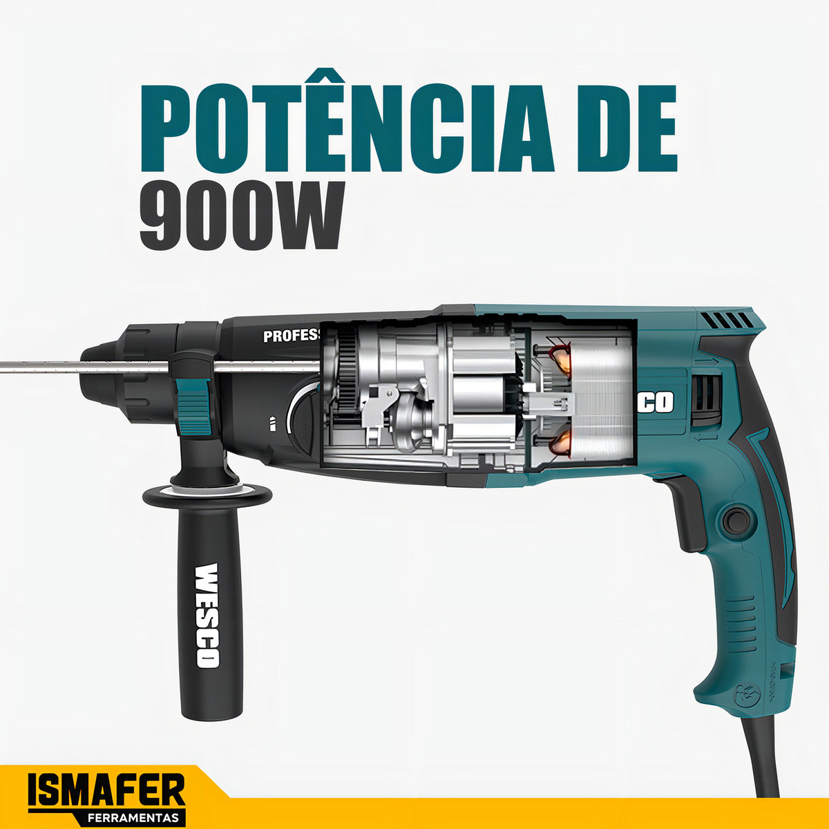 Martelete Rompedor Perfurador 900w 3,2j Ws3228k 220v Wesco