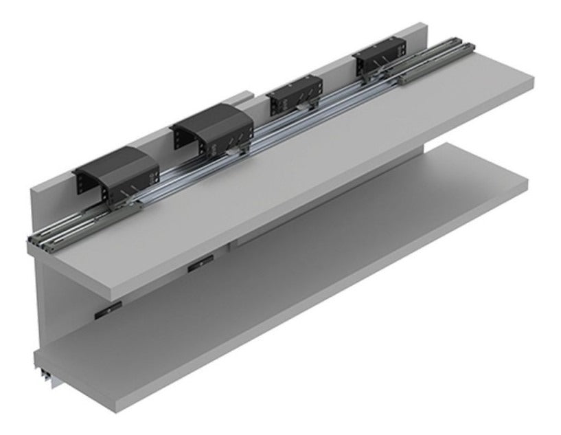 Kit Rodízio Sistema Dominus P/ 2 Portas Rometal