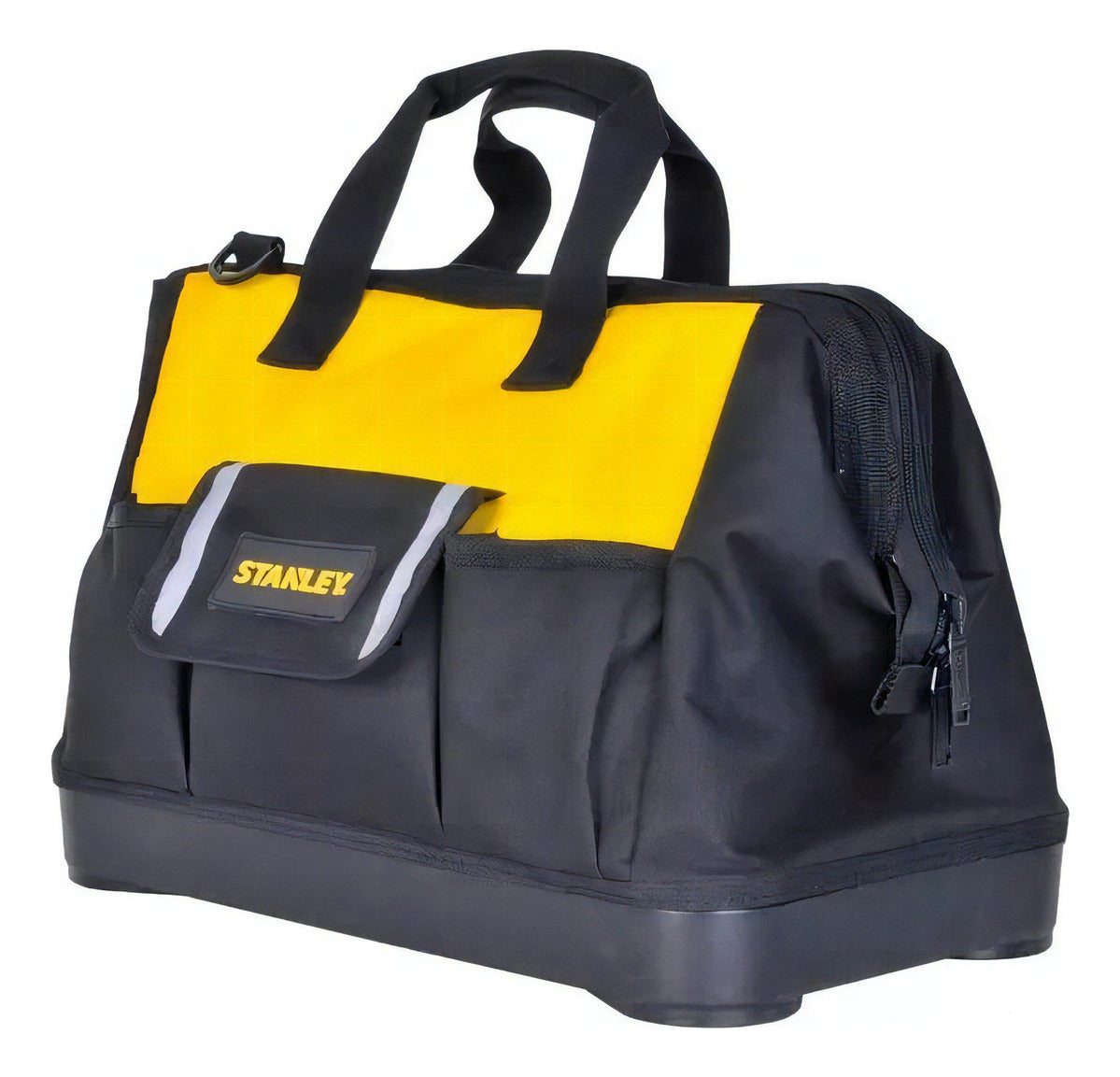 Maleta Para Ferramentas Profissional 16" Stanley com Alças de Ombros Ajustáveis com Base de Plástico Impermeável Modelo STST16126 Cor Amarelo