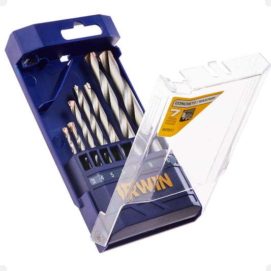 Conjunto de 7 brocas de concreto 3, 4, 5, 6, 7, 8, 10 mm Irwin 891507