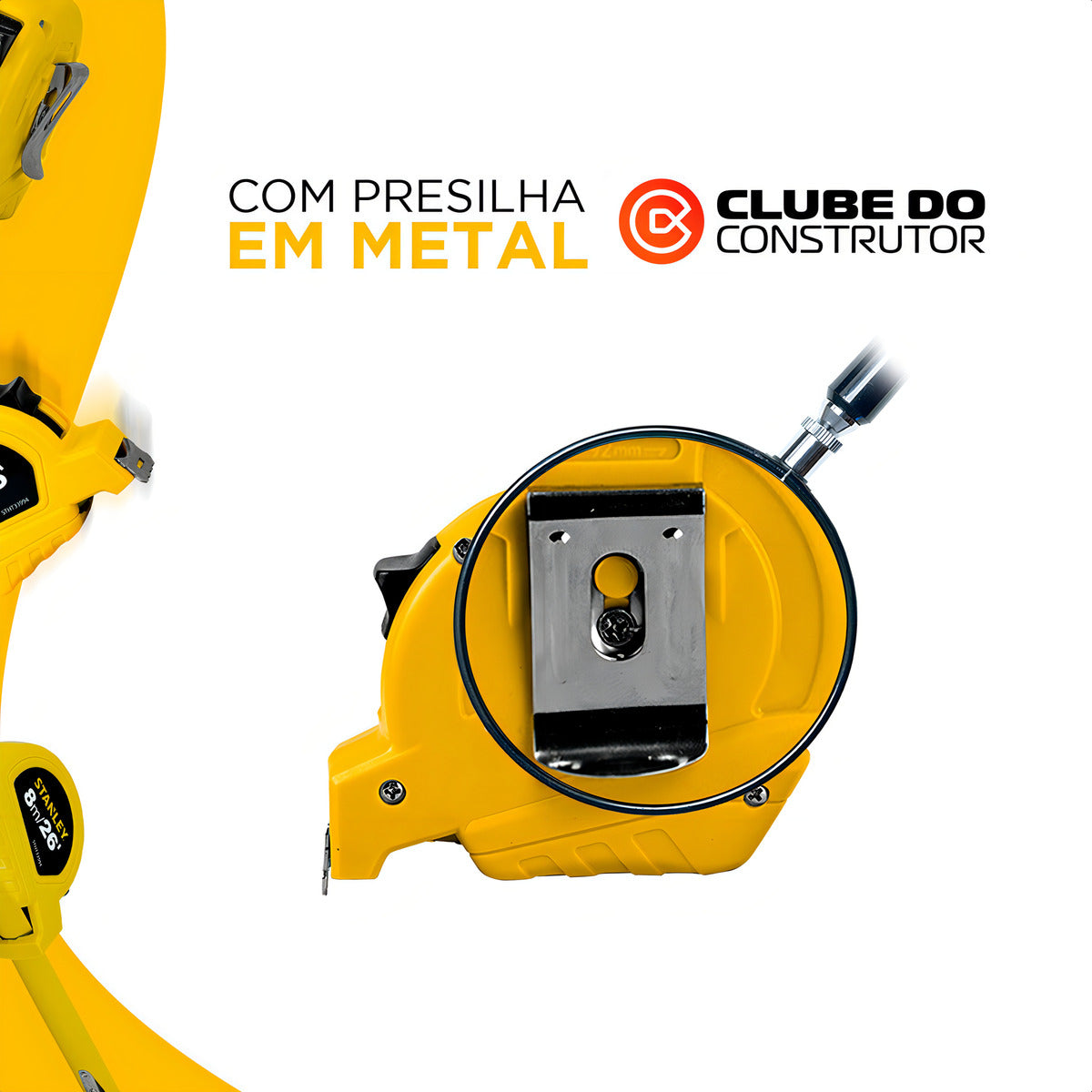 Trena 8 Metros Profissional Freio Manual Stht33994 Stanley