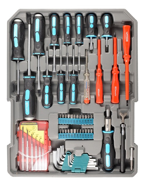 Maleta De Ferramentas Jogo Kit Com 186 Peças Eda - 8yu