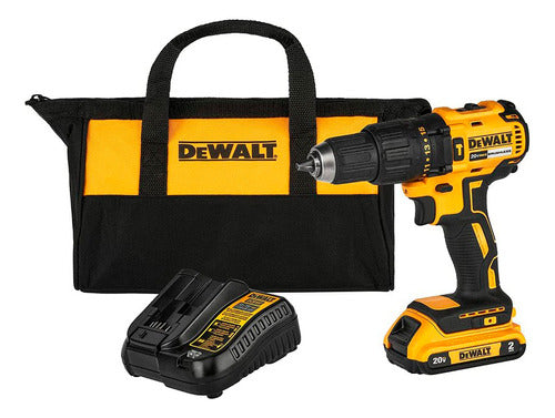 DeWalt Furadeira e Parafusadeira de Impacto Modelo DCD7781D1 13mm Com 1 Bateria 2 Ah Carregador Bivolt e Maleta de Ferramentas