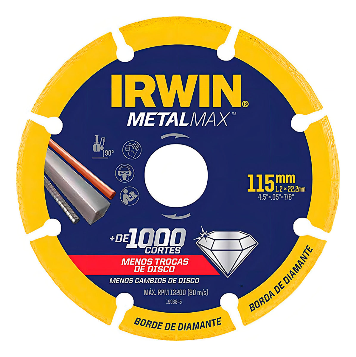 Disco De Corte Diamantado 115 Mm Metalmax - Irwin